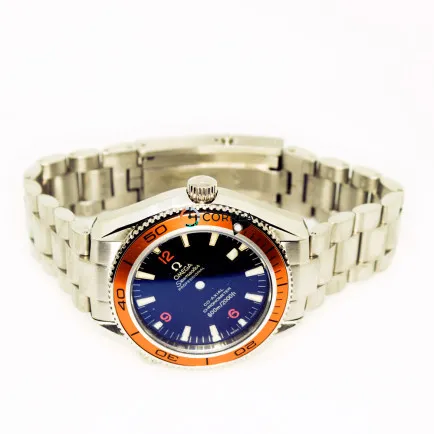 Корпус для часов Omega Seamaster Planet Ocean сталь с оранжевым безелем KOM-002o - 8