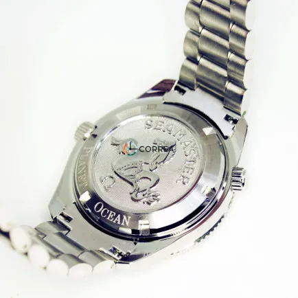 Корпус для часов Omega Seamaster Planet Ocean сталь с оранжевым безелем KOM-002o - 14