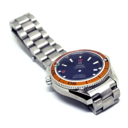 Корпус для часов Omega Seamaster Planet Ocean сталь с оранжевым безелем KOM-002o - 11
