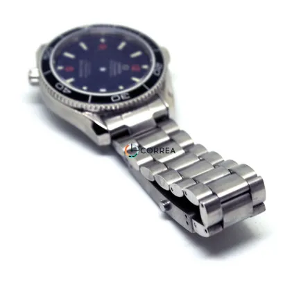Корпус для часов Omega Seamaster Planet Ocean сталь с черным безелем KOM-002s - 10