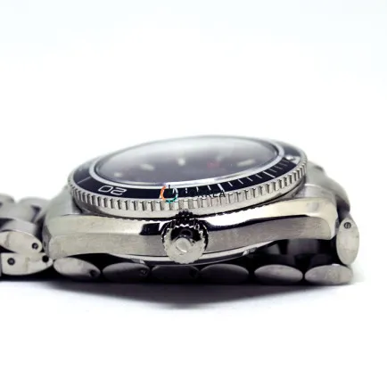 Корпус для часов Omega Seamaster Planet Ocean сталь с черным безелем KOM-002s - 14