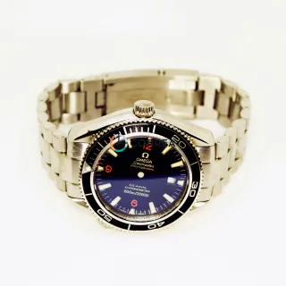 Корпус для часов Omega Seamaster Planet Ocean сталь с черным безелем KOM-002s