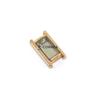 Корпус для часов Romanson RM 8172 красное золото с камнями KR-026