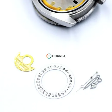 Корпус для годинників Rolex Submariner білий з чорним циферблатом KRO-001 - 16