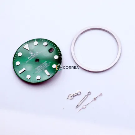 Корпус для годинників Rolex Submariner білий з чорним циферблатом KRO-002g - 14