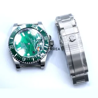 Корпус для годинників Rolex Submariner білий з чорним циферблатом KRO-002g