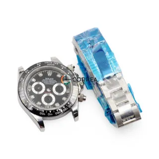 Корпус для годинника Rolex Daytona білий з чорним циферблатом KRO-003