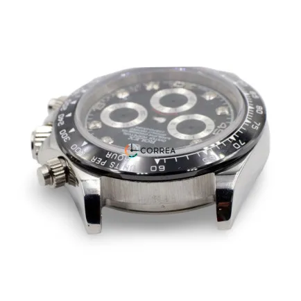 Корпус для годинника Rolex Daytona білий з чорним циферблатом KRO-003 - 11