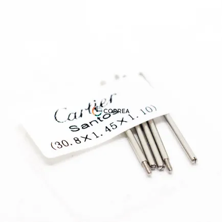 Набор штифтов для ремешка Cartier Santos белый (5 шт) FSPM-018 - 4