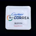 Стекло сапфировое линза бочка для часов Cartier Roadster W62032X6 ⇔ 1,4 мм 27,2х28,2 SCR-002 - 2
