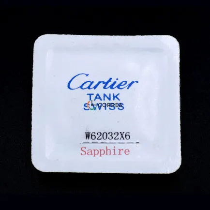 Стекло сапфировое линза бочка для часов Cartier Roadster W62032X6 ⇔ 1,4 мм 27,2х28,2 SCR-002 - 5