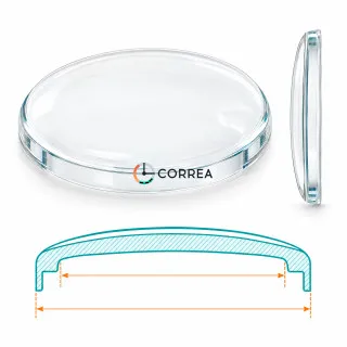 Пластиковое стекло для часов Orient KD (King Diver) 39.0 мм SOK-003