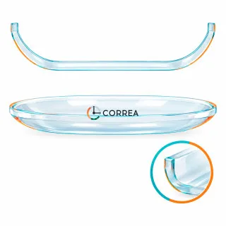 Стекло пластиковое для часов средняя посадка Ø 19-32 мм (2 шт) SP-102