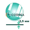 Стекло минеральное плоское круглое ⇔ 2,5 мм Ø 27 - 42,5 мм SR-25 - 1
