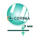 Стекло минеральное плоское круглое ⇔ 3 мм Ø 25 - 45 мм SR-30 - 1