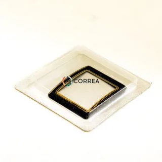 Стекло выпуклое прямоугольное для часов Rado 160.3605.2 ⇔ 1 мм 26,5х31,9 SRA-009b