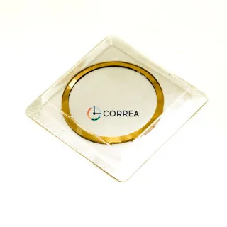 Стекло выпуклое круглое для часов Rado ⇔ 1 мм Ø 35 - 45 мм золото SRA-016g