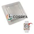 Стекло сапфировое выпуклое квадратное для часов Franck Muller Master Square 6002L ⇔ 1 мм 26,6х26,6 SSFM-002 - 3