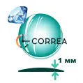 Стекло сапфировое линза круглое ⇔ 1 мм Ø 24 - 40,5 SSL-001 - 1