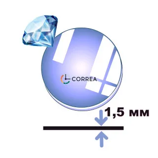 Сапфировое стекло плоское круглое с антибликовым покрытием ⇔ 1,5 мм Ø 30-36.5 SSR-115-abl