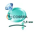 Стекло сапфировое выпуклое круглое ⇔ 1,5 мм Ø 28 - 40 SSV-003 - 1