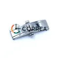 Застежка для браслета Бабочка автомат белая ZBB-005 - 1
