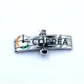 Застібка для браслета Метелик автомат біла ZBB-006 - 1