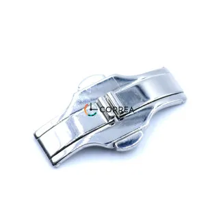 Застежка для браслета Бабочка автомат белая ZBB-007