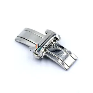 Застежка для браслета Бабочка автомат белая ZBB-044