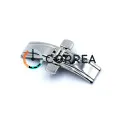 Застежка для браслета Бабочка автомат белая ZBB-045 - 1