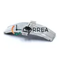 Застежка для браслета Бабочка автомат белая ZBB-059 - 3