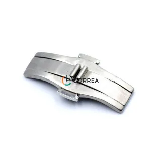 Застежка для браслета Бабочка автомат белая ZBB-066