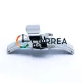 Застібка для ремінця Метелик автомат біла ZBR-006 - 3