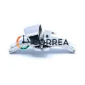 Застежка для ремешка Бабочка автомат белая ZBR-016 - 3