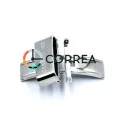 Застежка для ремешка Cerutti Бабочка белая ZCE-001 - 1