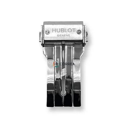 Застежка автомат для ремешков Hublot белая ZH-002 - 6