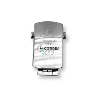 Застежка бабочка для браслетов Omega белая ZO-005