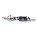 Застібка метелик для браслетів Omega біла ZO-006 - 2