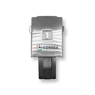 Застібка автомат для каучукового ремінця Tissot біла ZTI-001