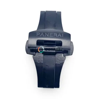 Автоматична застібка-метелик для ремінців Panerai чорна ZP-101