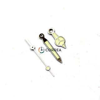 Стрелки для механизмов Rolex 3035/3135 серебро FOB-095