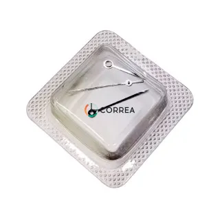Стрелки для часов механизмов ETA 955/956 серебро FSKETA-004w