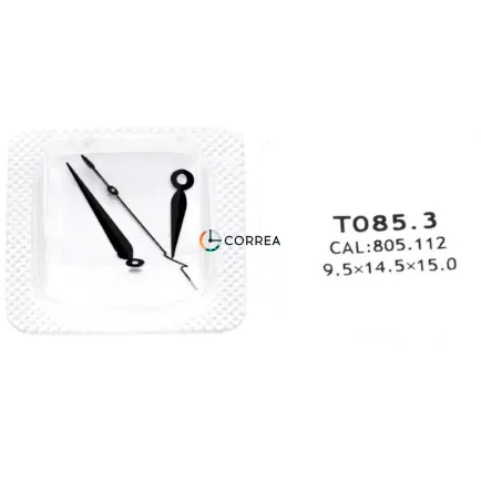 Стрелки для Tissot Carson T085 (ETA 805.112) черные FSKETA-007b - 5