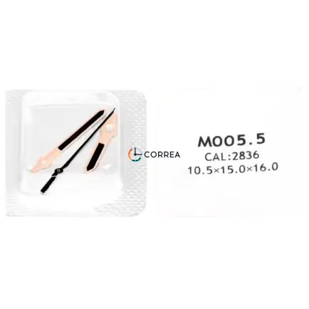 Стрілки для Mido Multifort M005 (ETA 2836) червоне золото FSKETA-009r - 6