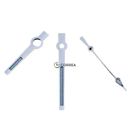 Стрілки для механізмів Miyota GL, GM срібло FSKMIY-006w - 4