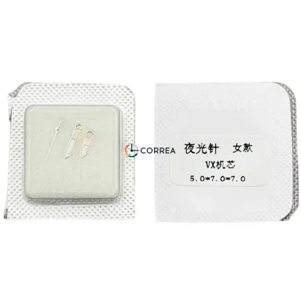 Стрілки для механізмів TMI/Seiko (PC, VJ, VX) срібло FSKTMI-007w - 6