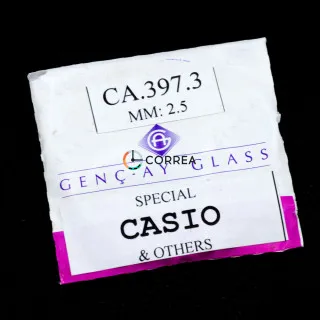 Скло плоске кругле для годинника Casio ⇔ 2,5 мм Ø 39,7 SCA-155