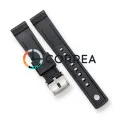 Ремешок для часов каучуковый FKM Jlong черный RFKM-101 - 5