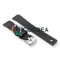 Ремешок для часов каучуковый FKM Jlong черный RFKM-101 - 3