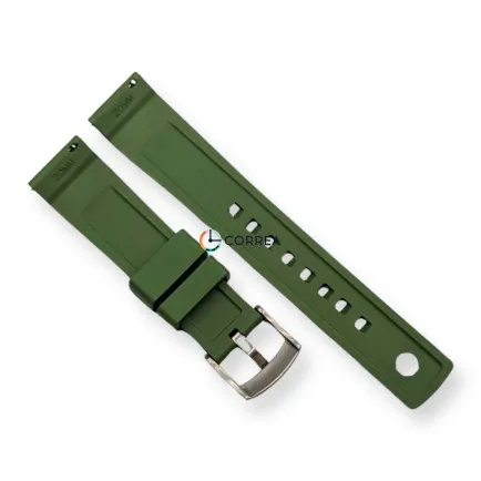 Ремешок для часов каучуковый FKM Jlong зеленый RFKM-101 - 13